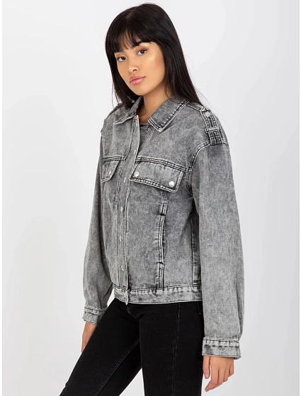 Dámská džínová bunda EM KR Šedá jeans model 20101358 - FPrice