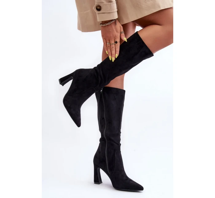 Kozačky na podpatku  model 184041 Step in style