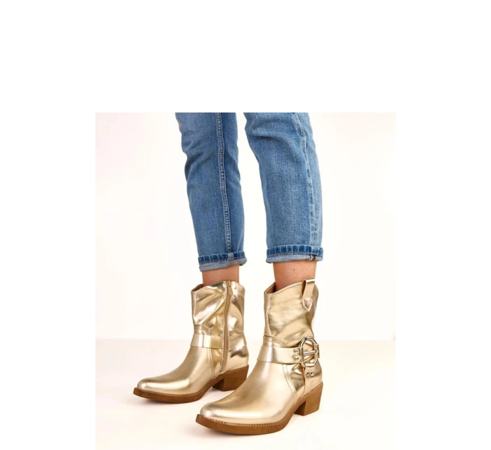 Boty na podpatku model 220574 Solea Boty na podpatku model 220574 Solea