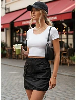 Dámská mini sukně černá Dstreet model 21973974 - FashionStreet Dámská mini sukně černá Dstreet model 21973974 - FashionStreet