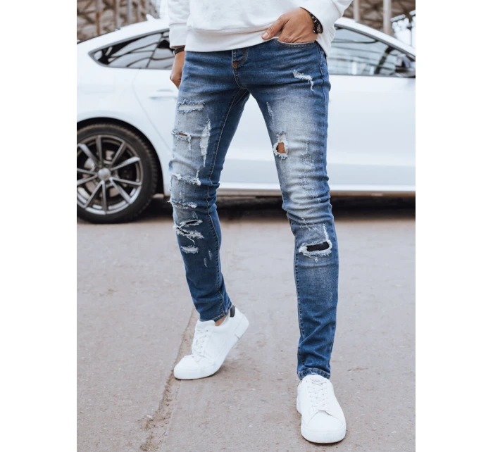 Pánské tmavě modré džínové kalhoty FashionStreet UX4226