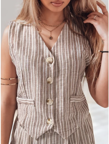 Dámská vesta hnědá Dstreet model 21988970 - FashionStreet
