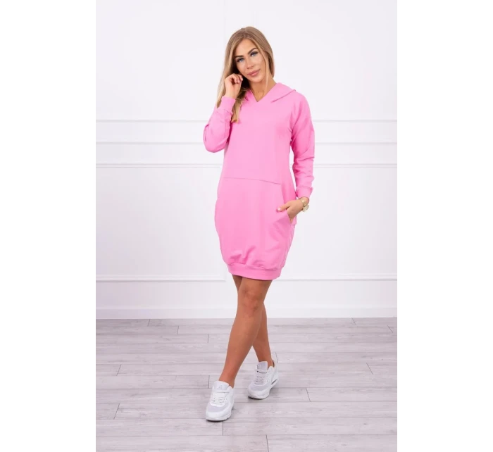 Šaty s kapucí ve světle růžové barvě Šaty s kapucí ve světle růžové barvě