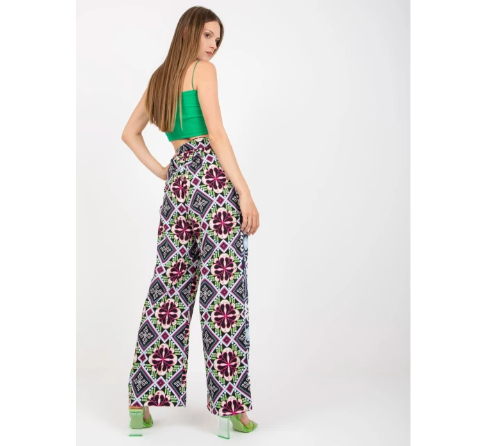 DHJ SP 13587 kalhoty.66P černá a modrá