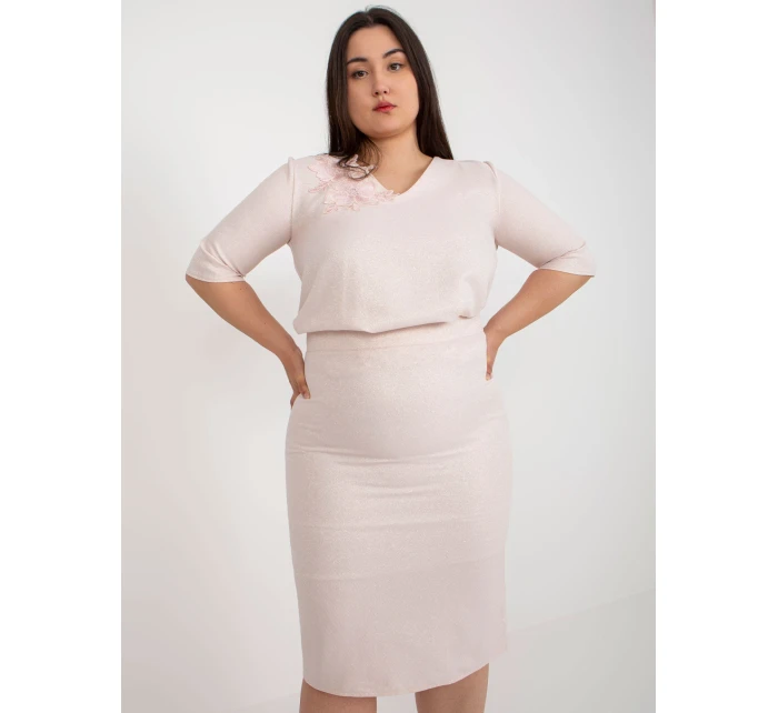 Sukně LK SD 506697.95 světle růžová Sukně LK SD 506697.95 světle růžová