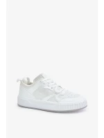 Pánské tenisky z eko kůže Big Star Bílé Pánské tenisky z eko kůže Big Star Bílé