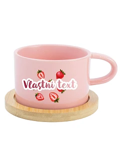 Personalizovaný keramický hrníček "MAKRONKA" s letním ovocem