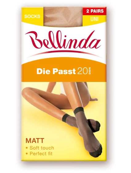 Dámské silonkové ponožky DIE PASST 20 DEN SOCKS 2 PACK - BELLINDA Dámské silonkové ponožky DIE PASST 20 DEN SOCKS 2 PACK - BELLINDA