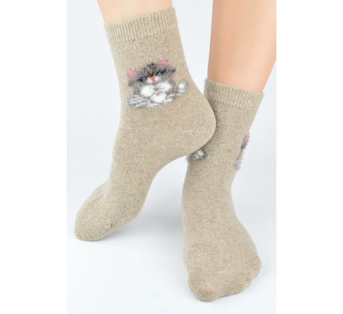 VLNĚNÉ PONOŽKY CAT SW017