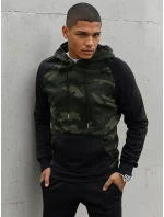 Pánská zelená mikina model 21966943 - Dstreet Pánská zelená mikina model 21966943 - Dstreet