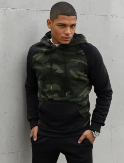 Pánská zelená mikina model 21966943 - Dstreet