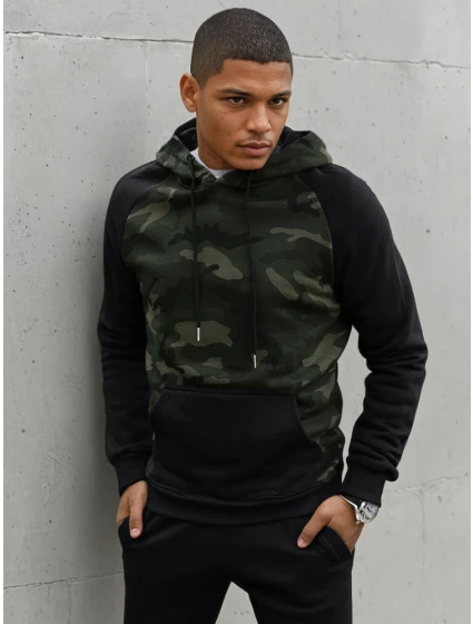 Pánská zelená mikina model 21966943 - Dstreet Pánská zelená mikina model 21966943 - Dstreet