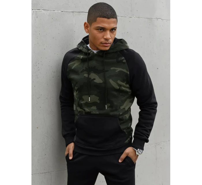 Pánská zelená mikina model 21966943 - Dstreet Pánská zelená mikina model 21966943 - Dstreet