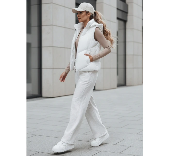 Dámská prošívaná vesta LIKEHUGS bílá FashionStreet TY4975