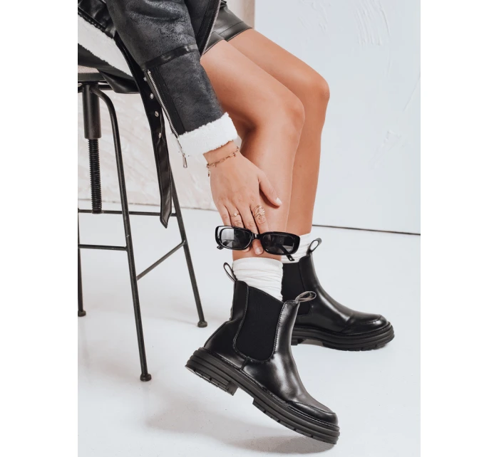 dámské kozačky na platformě černé model 21991967 - Dstreet dámské kozačky na platformě černé model 21991967 - Dstreet