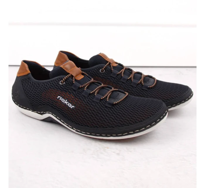 Pohodlné polobotky Rieker M RKR666 navy blue