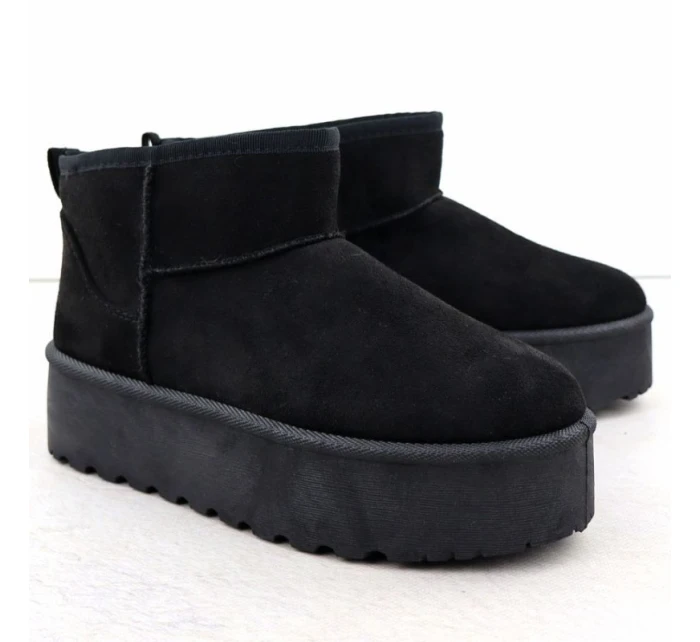 Dámské sněhule semišové černé Potocki 16322