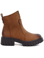 Dámské zateplené kotníkové boty v barvě camel od M. model 22399777 2502 - M. Daszyński Dámské zateplené kotníkové boty v barvě camel od M. model 22399777 2502 - M. Daszyński