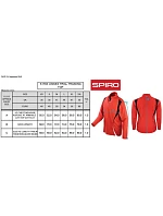 S Tréninkový top s zip s dlouhým rukávem 29. model 22426424 - Spiro