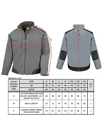 R 3vrstvá softshellová pracovní bunda 30. grey/black model 22427413 - Result