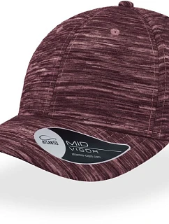 6 panelová kšiltovka burgundy melange model 22479235 - Atlantis Headwear