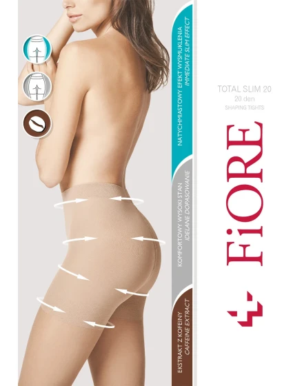 Total Slim 20 den model 18031395 kolor:light natural - Fiore Total Slim 20 den model 18031395 kolor:light natural - Fiore