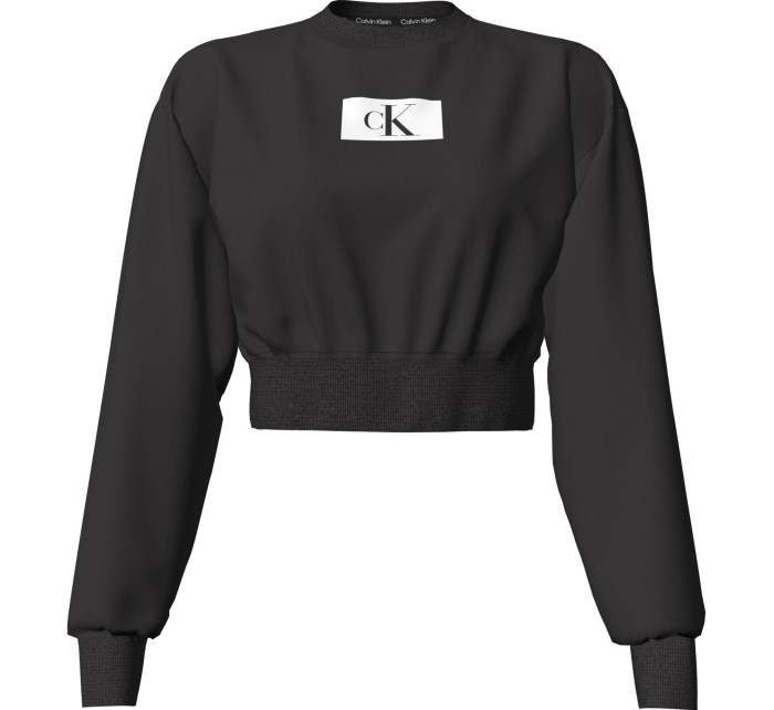 Dámská mikina Lounge Sweatshirt CK96 L/S 000QS6942EUB1 černá - Calvin Klein