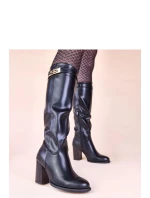 Kozačky na podpatku model 221036 Solea Kozačky na podpatku model 221036 Solea