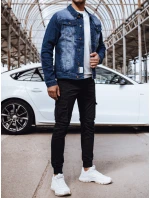 Pánská džínová bunda tmavě modrá model 21977398 - Dstreet Pánská džínová bunda tmavě modrá model 21977398 - Dstreet