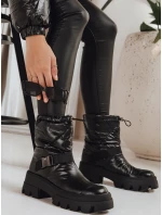 Dámské traperské boty černé FashionStreet ZY1299