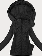 Dámská prošívaná bunda s kapucí J Style černá (16M9238-392)