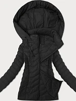 Dámská prošívaná bunda s kapucí J Style černá (16M9238-392)
