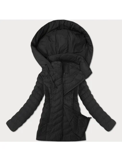 Černá dámská prošívaná bunda s kapucí J Style (16M9238-392) Černá dámská prošívaná bunda s kapucí J Style (16M9238-392)