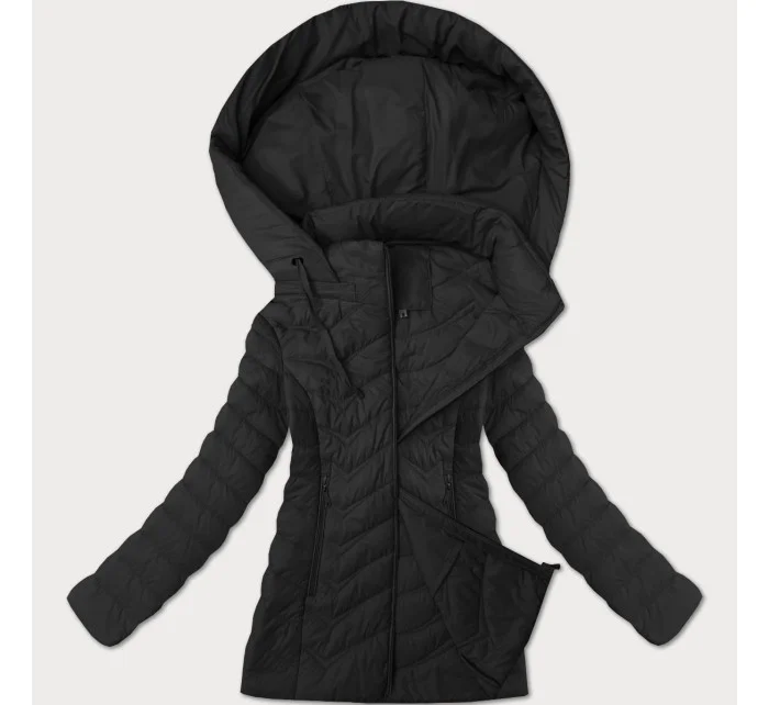 Černá dámská prošívaná bunda s kapucí J Style (16M9238-392) Černá dámská prošívaná bunda s kapucí J Style (16M9238-392)