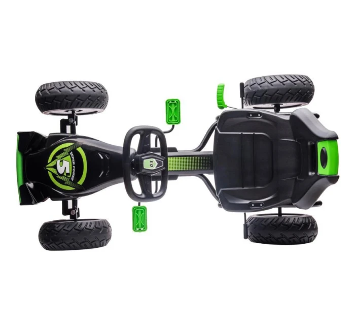 MOTOKÁROVÉ ŠLAPACÍ AUTO ENERO 18 ČERNÉ A ZELENÉ