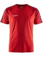 Craft Teamwear Squad Go Contrast Jersey M Pánské kontrastní sportovní tričko 82.2725 bright red/express Craft Teamwear Squad Go Contrast Jersey M Pánské kontrastní sportovní tričko 82.2725 bright red/express
