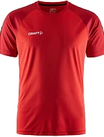 Craft Teamwear Squad Go Contrast Jersey M Pánské kontrastní sportovní tričko 82.2725 bright red/express
