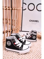 Dětské Tenisky Vysoké Se Zipem BIG STAR HH374188 Černé