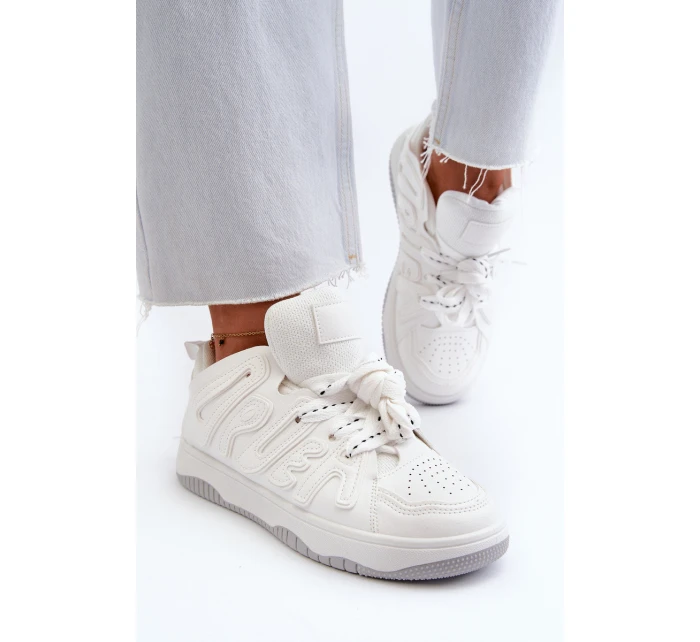 Dámské tenisky z ekologické kůže bílé Berilla Dámské tenisky z ekologické kůže bílé Berilla