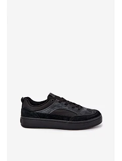 Pánské semišové zateplené tenisky Big Star model 22393398 Černé - Big Star Shoes