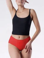 Dámské kalhotky Simple Brasil Maxi červené - Julimex