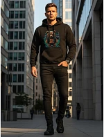 Bluza męska z kapturem  THE czarna model 22106306 - FashionStreet