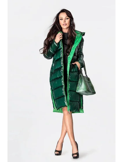 DŁUGA ZIMOWA KURTKA DAMSKA Z ZIELONA model 21242582 - Ann Gissy DŁUGA ZIMOWA KURTKA DAMSKA Z ZIELONA model 21242582 - Ann Gissy