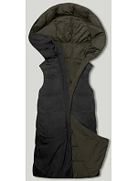 oboustranná oversize vesta s kapucí model 20883401 - MELYA MELODY oboustranná oversize vesta s kapucí model 20883401 - MELYA MELODY
