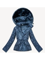 Světle modrá lehká dámská bunda s kapucí model 21301372 - MINORITY