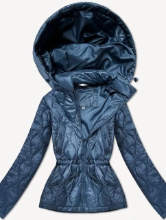 Světle modrá lehká dámská bunda s kapucí model 21301372 - MINORITY