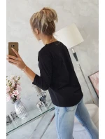 Halenka s potiskem Tide černá Halenka s potiskem Tide černá