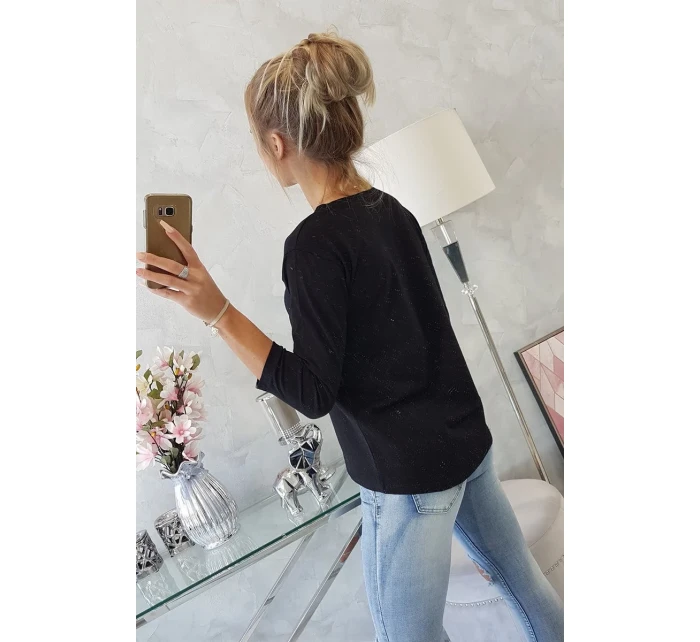 Halenka s potiskem Tide černá Halenka s potiskem Tide černá