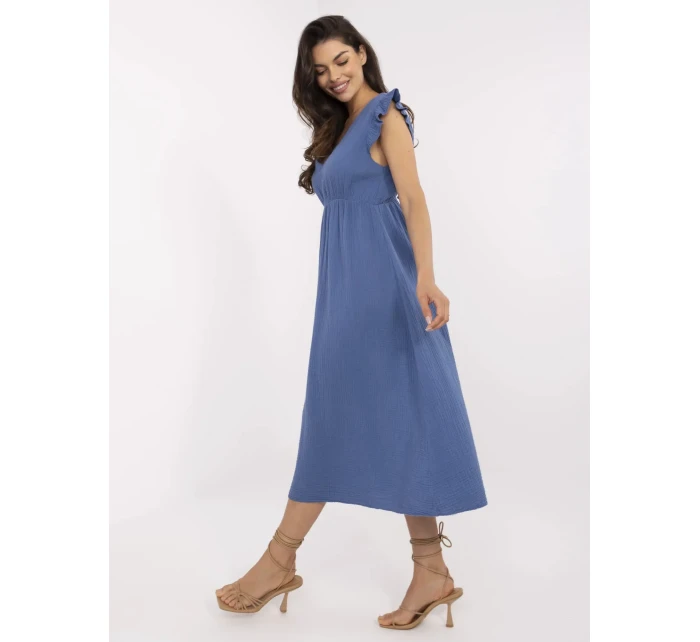 Sukienka MI SK model 21133044 ciemny niebieski - FPrice Sukienka MI SK model 21133044 ciemny niebieski - FPrice