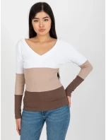 Halenka RV BZ 8429.18P bílo-hnědá Halenka RV BZ 8429.18P bílo-hnědá